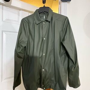 Rains Women’s Green Coach Rain Jacket